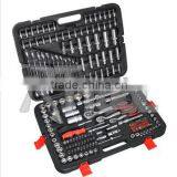 215pcs Antique Combination Dr.1/4&3/8&1/2 Socket Wrench Tool Kit Housedhold Tool Kit