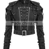 New Punk Rave Women Diesel-punk Jacket Black Goth thumbnail-1