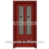 Latest design Interior wooden door FX-A102B with glasses for Italy market