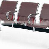 Black PU Leather Cheap Waiting Room Chair thumbnail-6