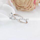 925 Sterling Silver Mother and Son Design Busting Ring With Zircon thumbnail-4