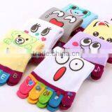 Women's five toe socks, lovey cartoon summer toe socks