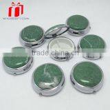 Promotional 2 Departments Round Shape Metal Pill Box, High Quality 2 Departments Round Shape Metal Pill Box