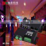 BC-854 Support RJ 45 Port DC12-24V 4 Channels Rgbw Dmx512 Decoder thumbnail-5