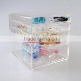 Acrylic Tabletop Makeup Organizer/Acrylic Cosmetics Display Holder/2-tier Acrylic Cosmetics Stand