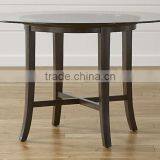 Customized Glass Table Top Streamlined Legs Restaurant Dining Table Designs thumbnail-1
