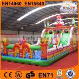 Promotional Stock EN14960 Super Mario Inflatable Slide Bouncer