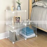 3 pack Wire Cube Shelving cabinet set 3 white cubes(FH-ALW0013)