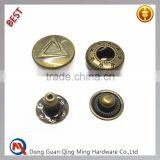 High Quality Custom Logo Press Metal Snap Button For Handbag