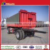 2 Axle 15-30ton Side Wall Dumper Self Unloading Full Trailer Draw Bar Truck Trailer thumbnail-3