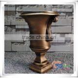 Golden Luxury Flower Pot Fiberglass Urn thumbnail-2