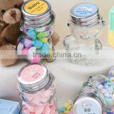 Beautiful Glass Candy Jar With Tin Cover thumbnail-2