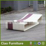 Mixed Two Colors Rattan Summer Time Bed Lounger thumbnail-1