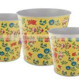 FB0001 Flower Galvanized Metal Bucket With Handle Pot Planter thumbnail-4
