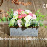 Factory Wholesale Cement Decorative Garden Plant Pots Indoor thumbnail-6
