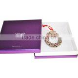 14K White Gold Plated Metal Xmas Ornament With Pink Crystals From Swarovski thumbnail-3