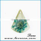 Unique Resin Crafts Real Pressed Flowers Necklace Pendant for Womens thumbnail-5