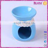 White Lace Decoration Ceramic Wax Burner for Home thumbnail-3