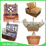 Outdoor Quality Willow Wholesale Bulk Cooler Picnic Basket thumbnail-1