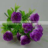 Plastic Flower Bouquet Wedding Silk Rose Flower Bouquet thumbnail-2
