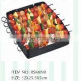 NONSTIC BLACK KEBAB GRILL SET FOR BARBEQUE thumbnail-1
