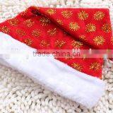 China Copper Coin Fireworks Pattern Polyester Xmas Cap Fabric Funny Christmas Hats for Newborn Toddler Photography Prop thumbnail-2