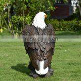 Outdoor Garden Decoration Resin Craft Eagle Fiberglass Animals for Sale thumbnail-4