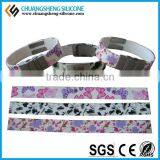 Engravable Stainless Steel Metal Plate Kids Cool Silicone Bracelets thumbnail-5