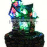 10" Polyresin Halloween House With Rotating Train, LED Lighting & Elves thumbnail-1