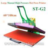 70*100cm Manual High Pressure Clothes Thermal Hot Transfer Flat Printer thumbnail-2