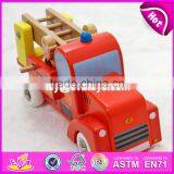 2017 New Design Children Wooden Fire Truck Toys W04A289 thumbnail-2