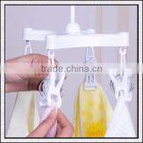 Wholesale Factory Price High Quality Plastic Hanger With 4 Small Lips for Baby Size Scoks Cloth thumbnail-2