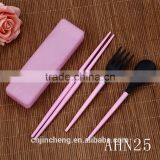 Factory Wholesale Popular Style Stainless Steel Kitchen Cutlery Set Chopsticks Fork and Spoon Set thumbnail-4