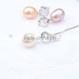 925 Silver Pearl Pendant and Earring thumbnail-2