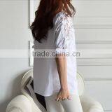 Lace White Casual Shirt Design for Women,shirt Model Tops for Women for Newest 2015 thumbnail-5