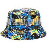 Blue Custom Blank Colorful School Bucket Hat thumbnail-4
