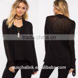 New Arrival Lightweight Female Trendy Beautiful Black Cardigan thumbnail-6