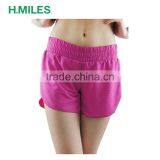 Sexy Sport Wear Comfortable Polyester Elastane Loose Running Yoga Shorts Women thumbnail-1