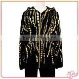 Fashion Velvet Nice Cheap Promotion Latest Design Womens Plus Size Clothing thumbnail-1