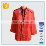 Women Chiffon Bowknot Blouse 2016 thumbnail-1