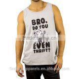 Men's 100%polyester Dry-fit Fitness Gym Vest Factory OEM thumbnail-2