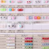 Colorful Transparent Plastic Letter Beads Custom Candy Plasic Letter Charm Beads for Children Bracelets Jewelry 2017 thumbnail-5