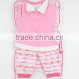 Baby Pink 100% Cotton 8 Pcs Clothing Gift Set 8TB1-116 Newborn Baby Gift Set With Hanger Package thumbnail-1