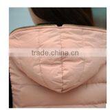 2015 New Fashion Customized Casual Women Cotton Vest With Hoody,Down Gilet thumbnail-3
