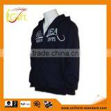 2015 Good Quality Wholesale Cheap Basic Black Lightweight Hoody thumbnail-1