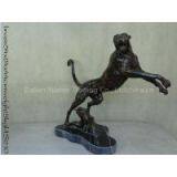 Bronze cheetah sculpture for decoration