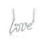 Two Plating Color Fashion Jewelry Necklaces Love Monogram Chain Necklace