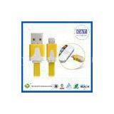 3FT 1M Flat Noodle 8 Pin Cell Phone USB Cable Data Cord For Ipad Air Mini 2