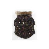 LV  dog coat with fur