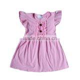 Yawoo Pink Cotton Baby Girl Boutique Summer Dress Boutique Style Dresses for Girls thumbnail-1